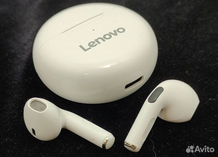 Новые белые наушники Lenovo ht38