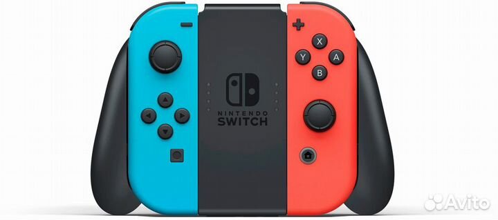 Nintendo Switch oled 64GB неоновый синий/неоновый