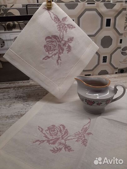 Комплект льняных салфеток 4шт