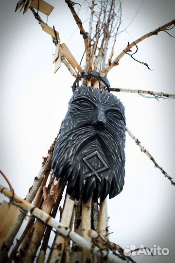 Маска декоративная, языческая - украшение на стену