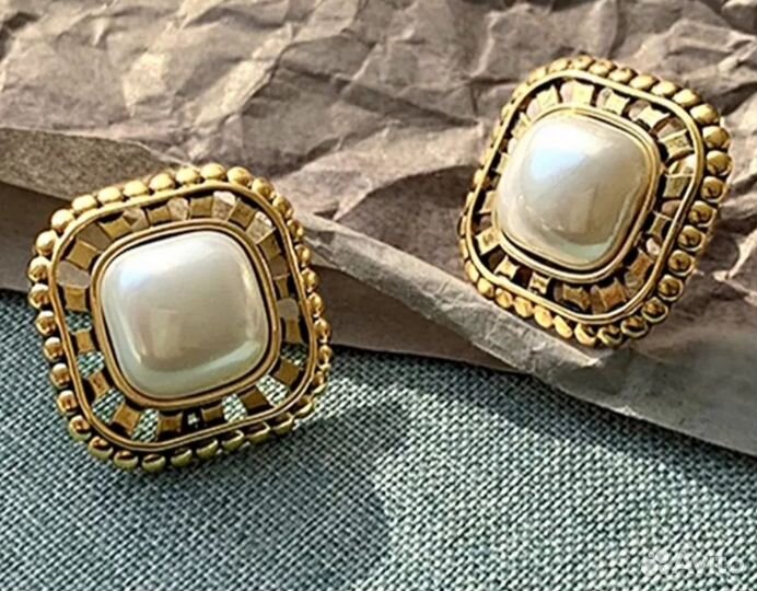 Сережки с жемчугом