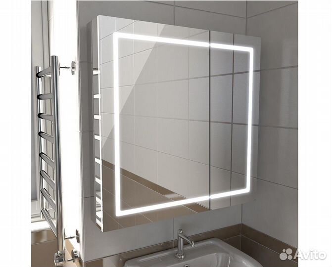 Зеркальный шкаф в ванную