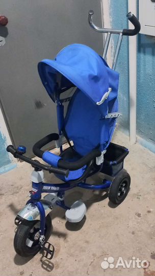 Велосипед коляска трёхколёсный с ручкой