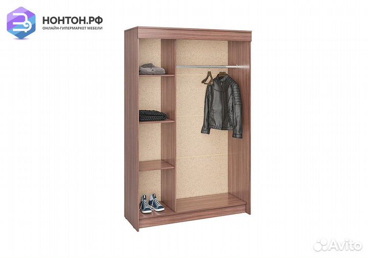 Шкаф-купе Бассо ясень шимо светлый / ясень шимо те