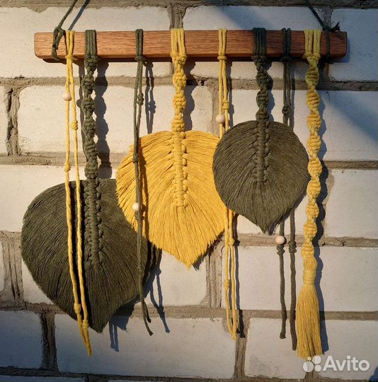 Панно интерьерное листья. Декор