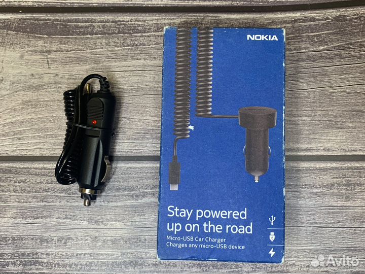 Автомобильное зарядное устройство новое nokia