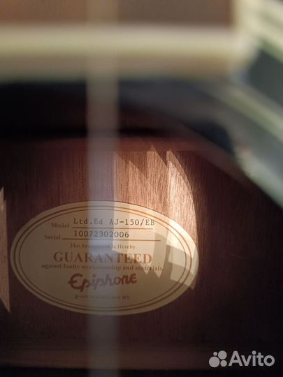 Электро Акустическая гитара бу Epiphone AJ-150/EB