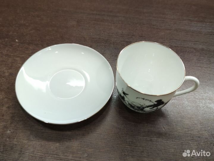 Кофейная пара лфз костяной фарфор новая