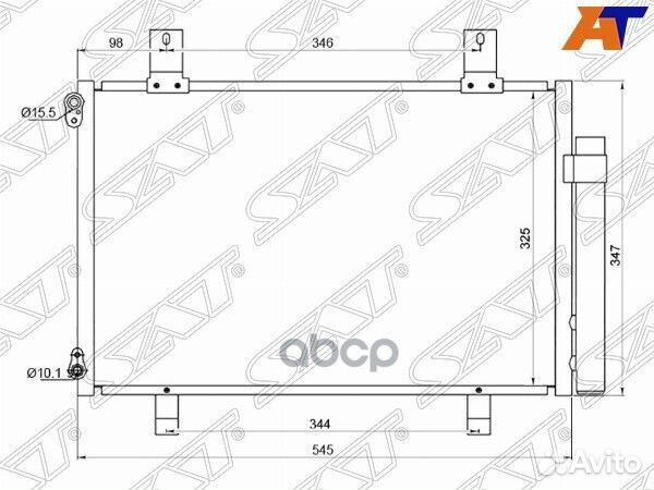 Радиатор кондиционера Suzuki Swift 03-10 stsz33
