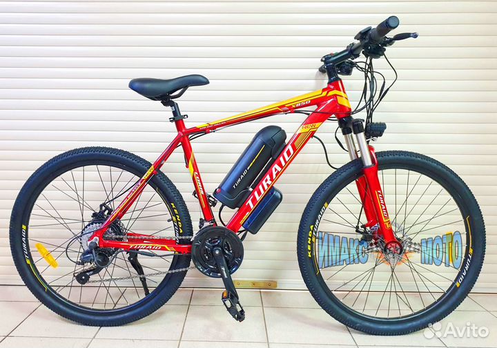 Электрический велосипед Turaid красный (мужской)