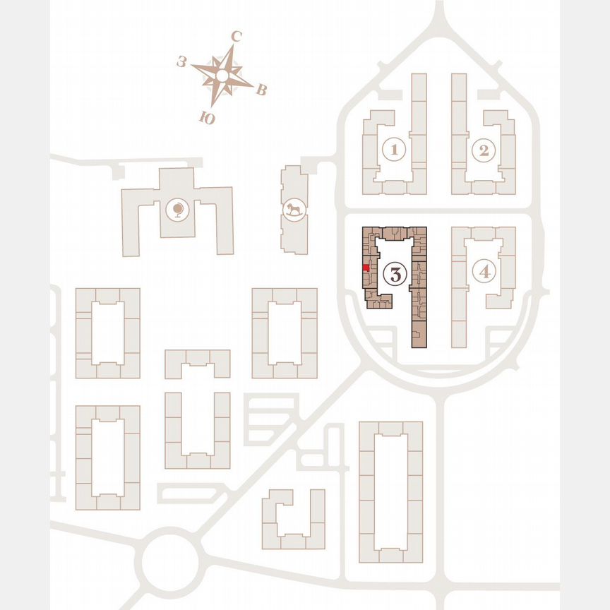 1-к. квартира, 41,9 м², 1/4 эт.