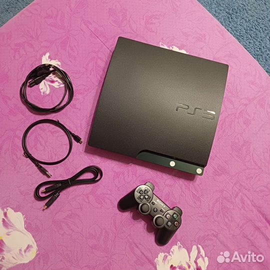 Sony PS3 Slim 320gb 19игр (Прошита, обслужена)