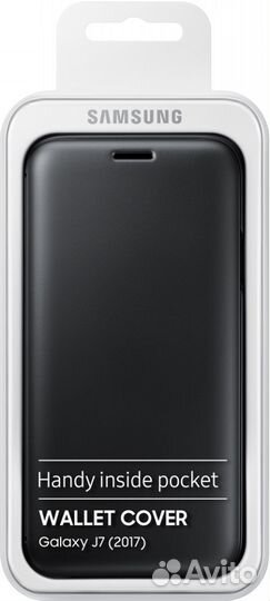 Оригинал Чехол WalletCover Samsung J7 2017 Black