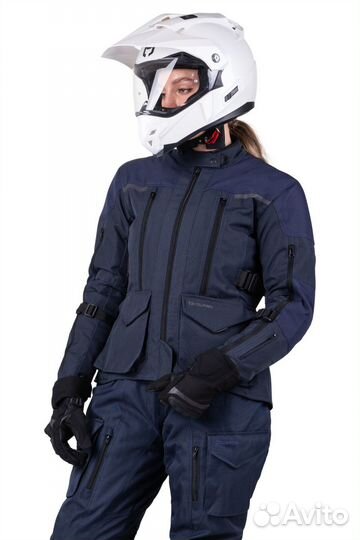 Motorradjacke Course Four Seasons Blau Damen blau