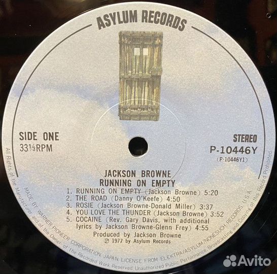 LP.Jackson Browne – Running On Empty - 1977
