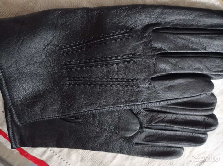 Новые мужские итальянские кожаные перчатки