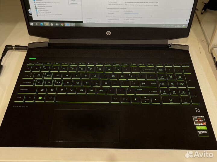 Игровой ноут HP Pavilion Gaming Laptop 15-ec0013dx