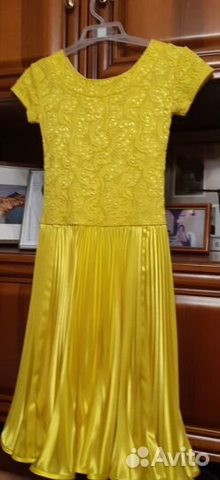 Спорт. бальные танцы(платье/р.128+туфли/21,5см)