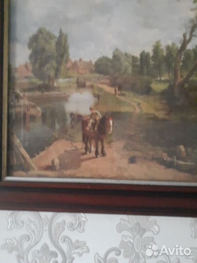 Старинная репродукция Англия утро 20 век8