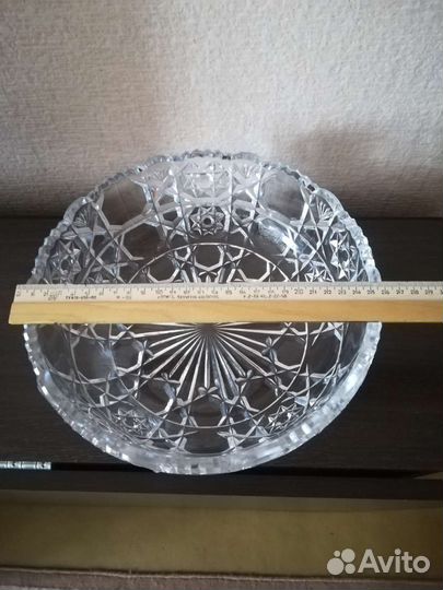 Хрустальная ваза для фруктов СССР