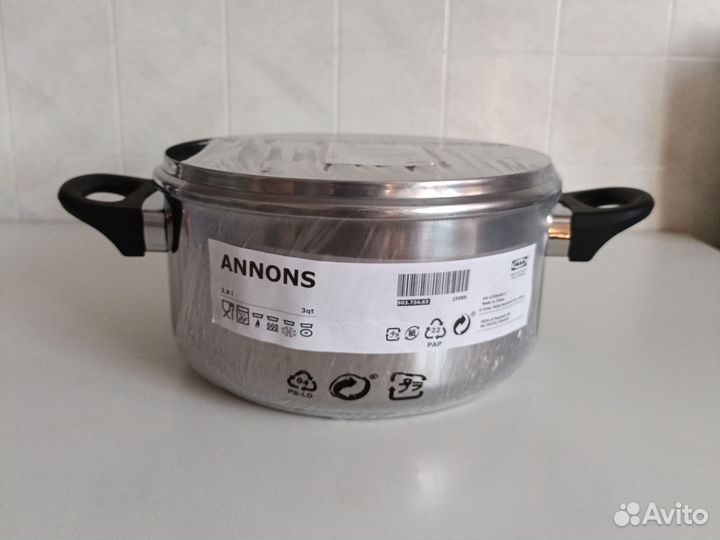 Кастрюля с крышкой IKEA Annons 2,8л