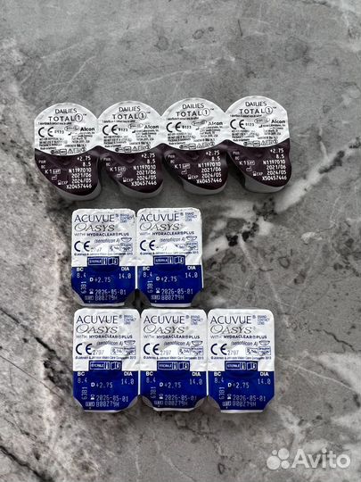 Контактные линзы Acuvue oasys +2,75