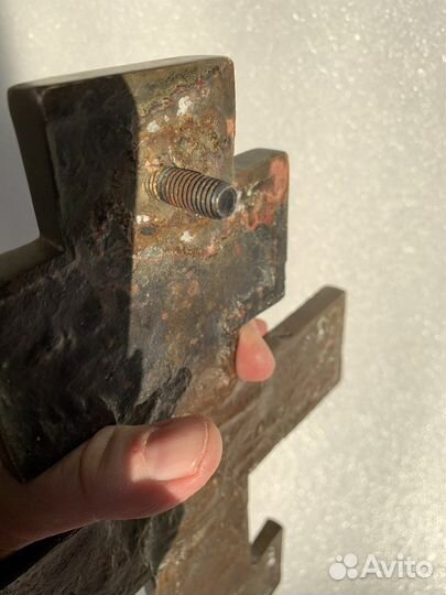 Киотный крест большой. Бронза