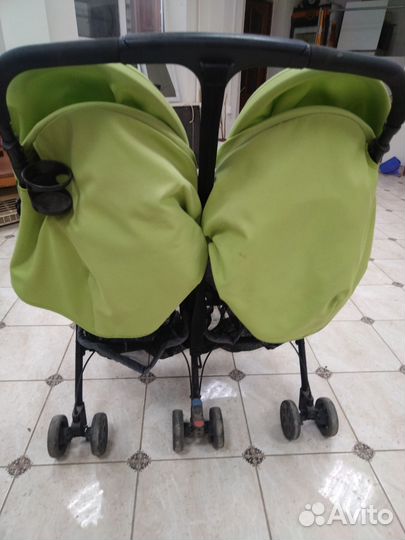 Прогулочная коляска для двойни бу