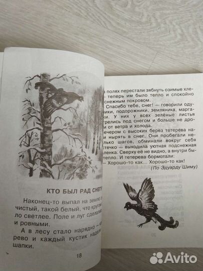 Внекласное чтение 1 класс