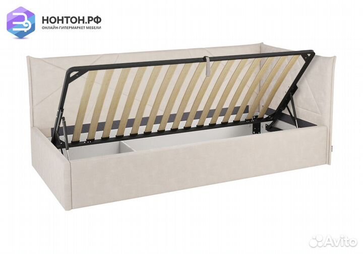 Кровать Квест 0.9 кремовая