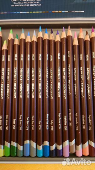 Профессиональные карандаши Derwent Coloursoft 36