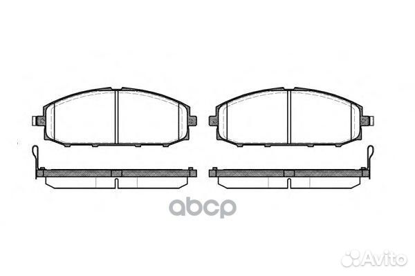 711 04 222255 колодки дисковые п Nissan Patro