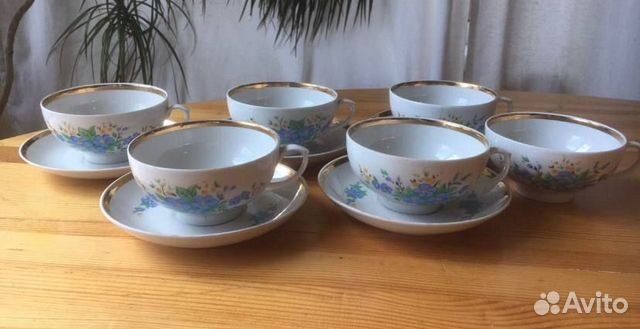 Чайные пары, блюдца