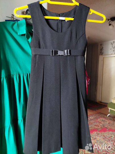 Школьная форма для девочки 122 128 синяя и черная