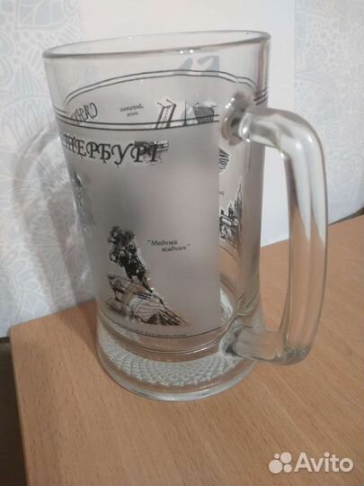 Кружка сувенирная, пивной бокал, Санкт-Петербург
