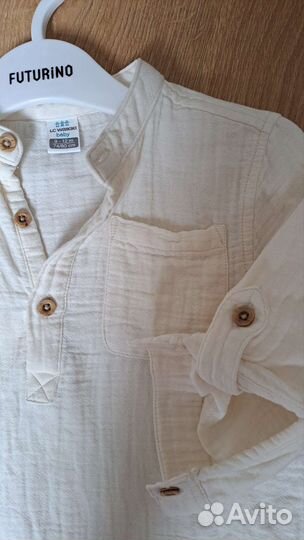 Костюм шорты и рубашка для мальчика 74-80