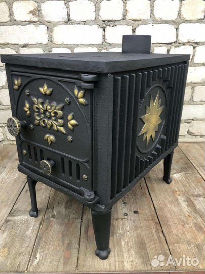 Печь дровяная чугунная СССР