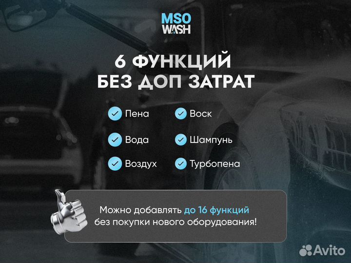 Оборудование для мойки самообслуживания. 5+1