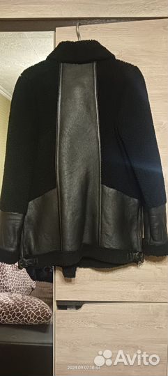 Дубленка натуральная женская 42 44 черная