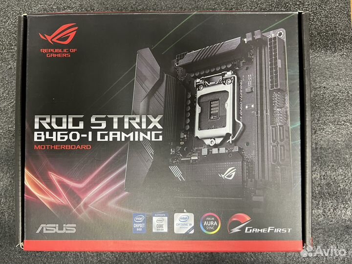 Материнская плата asus ROG strix B460-I gaming