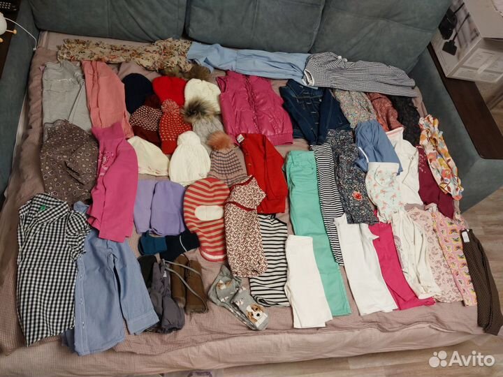 Вещи 110-116 на девочку 50шт