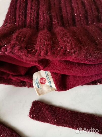 Комплект шапка и шарф для девочки