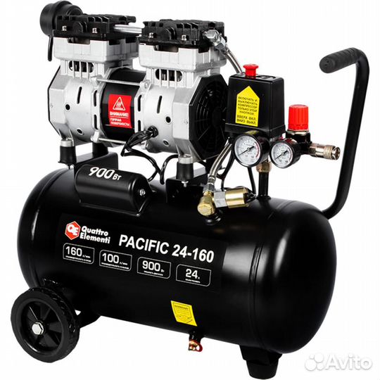 Поршневой безмасляный компрессор quattro elementi