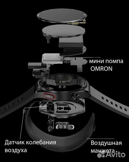 Умные смарт часы TK63 с тонометром и экг