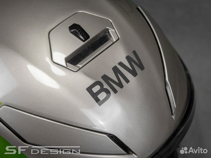 Мотошлем BMW Green Christmas Metalic