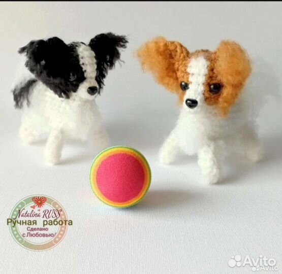 Авторские собачки вязаные на заказ