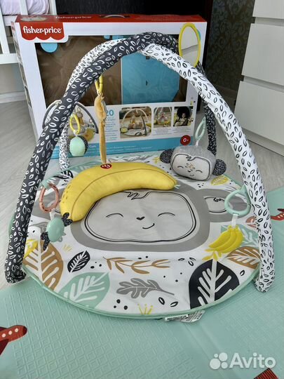 Развивающий коврик fisher price обезьянка