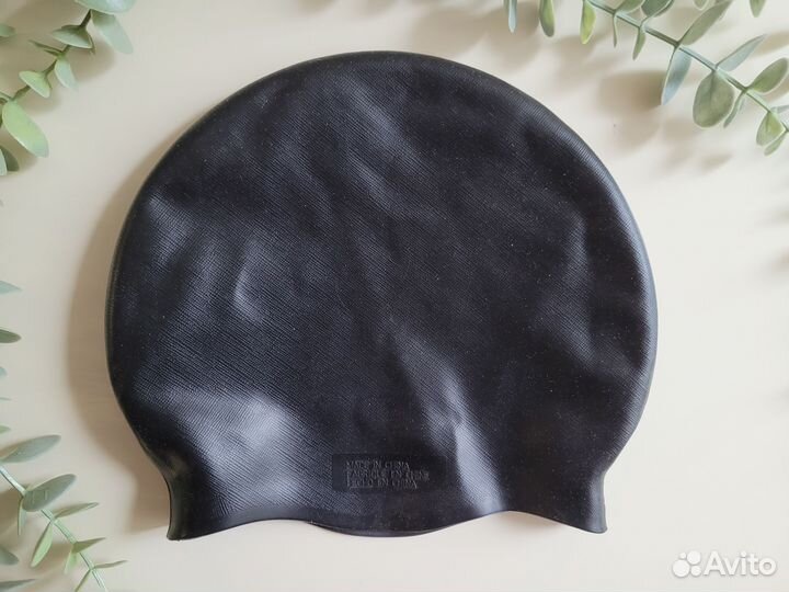 Шапочка для плавания универсальная чёрная Intex