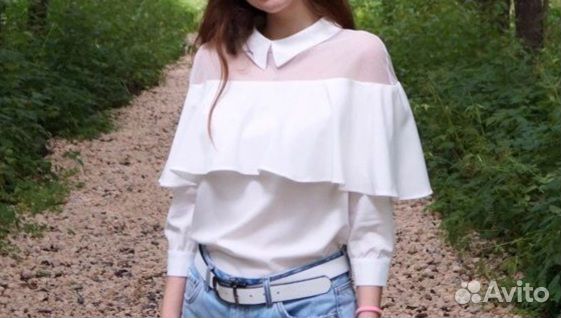 Блузка белая,44-46 размер