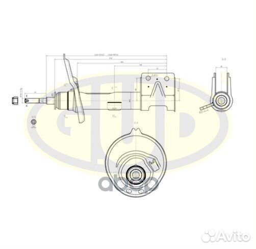 Амортизатор перед лев GSA333769 G.U.D